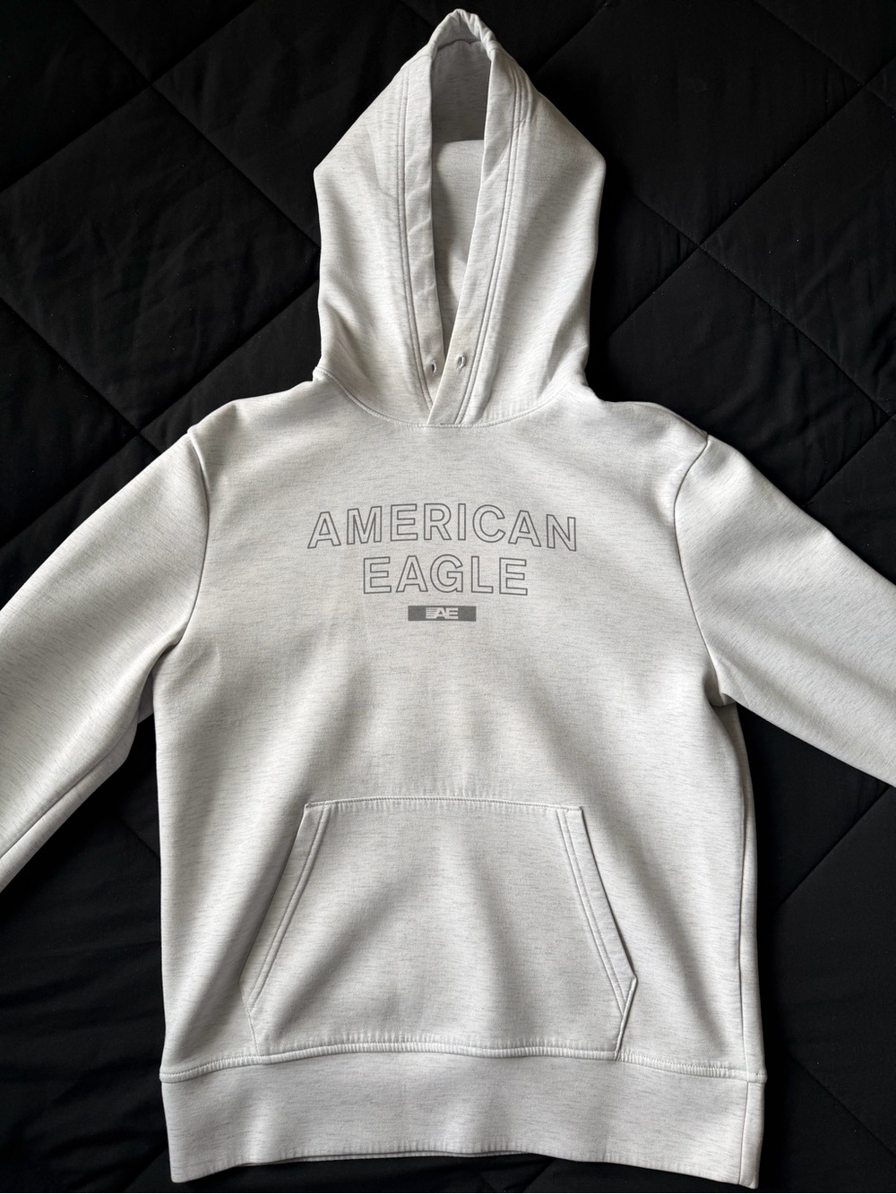 American Eagle Hoodie Light Gray Crewneck Sweatshirt Men’s (S)